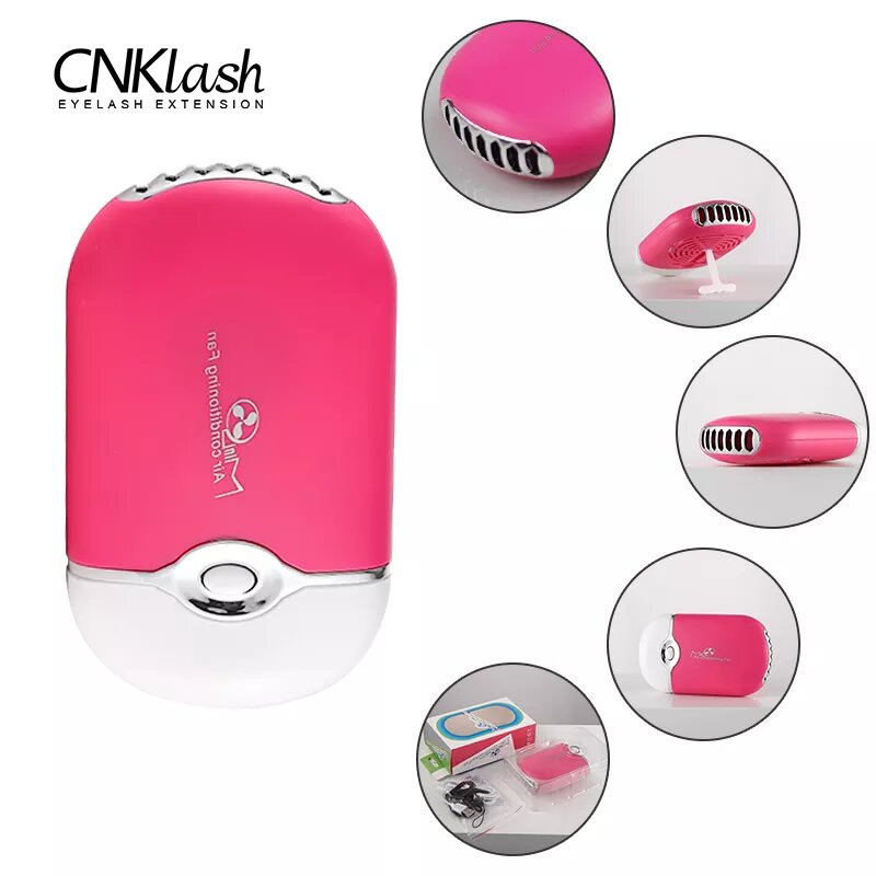 Eyelash Extension Look - Mini USB Quick-Drying Eyelashes Fan, Enxerto