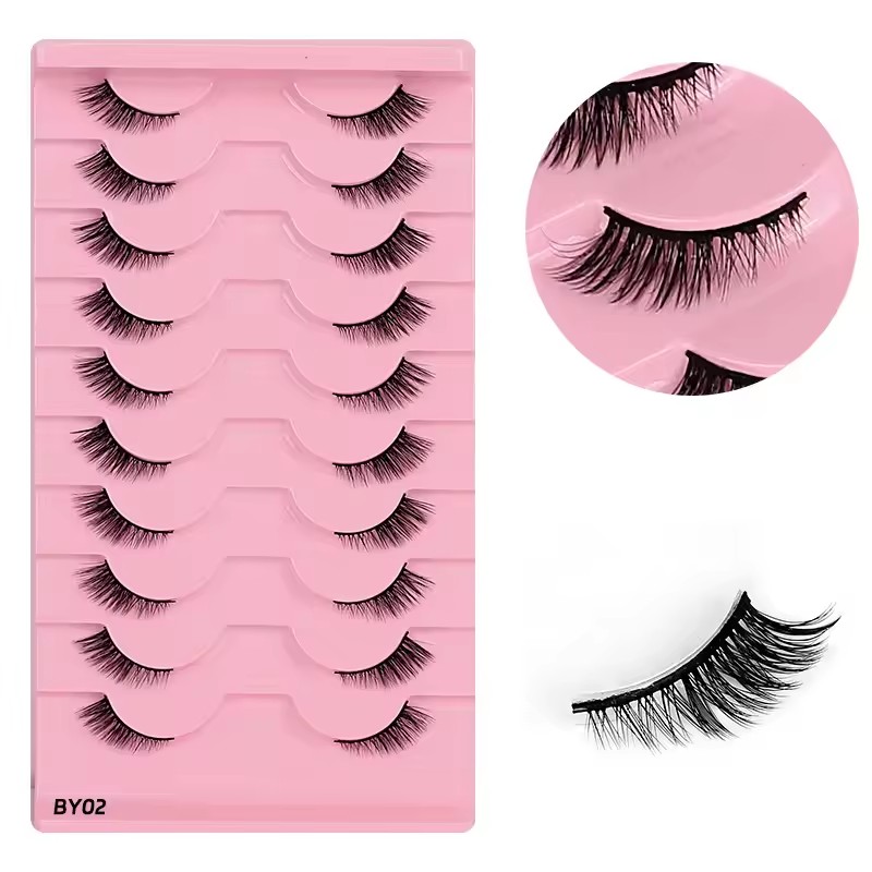 Eyelash Extension For Asian Eyes - Cílios Postiços Goodobe Half Eye 10