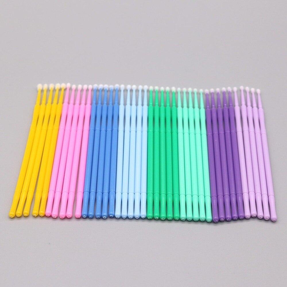 100pcs/lote Micro Escovas para - Eyelash Extension Look avaliação e preço
