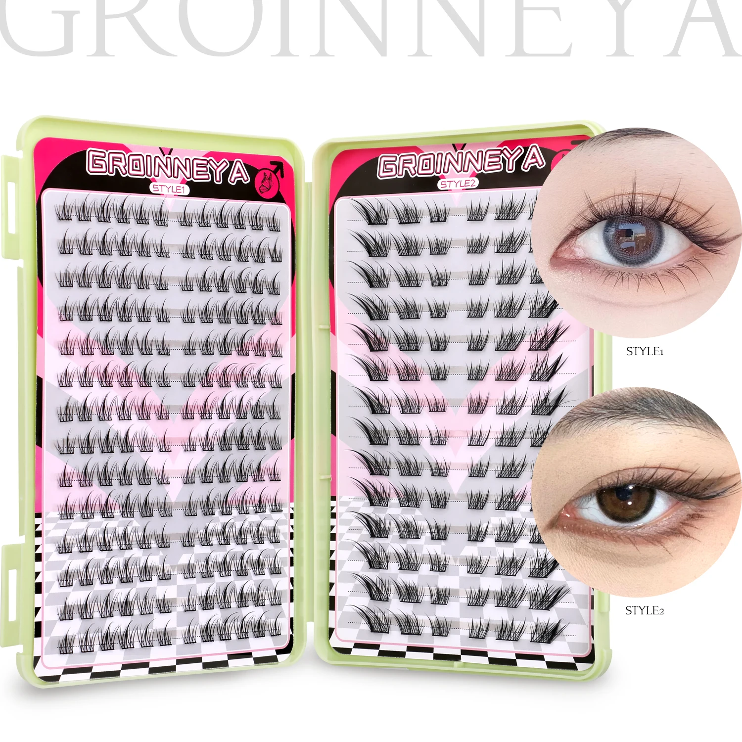 Groinneya clusters de cílios 3 - Eyelash Extension For Asian Eyes avaliação e preço